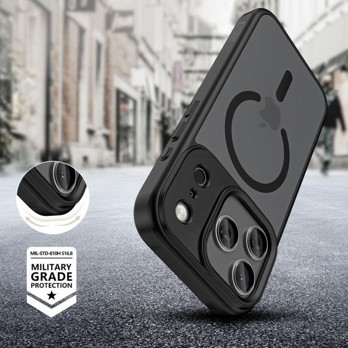 Bild 5, Tech-Protect iPhone 17 Pro Skal MagSafe MagMat Matt Svart
