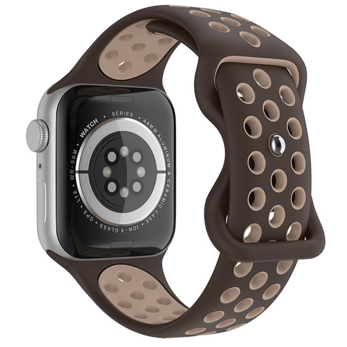 Bild 1, Sportarmband Dual-Color Apple Watch 42/44/45/49 mm (M/L) Brun
