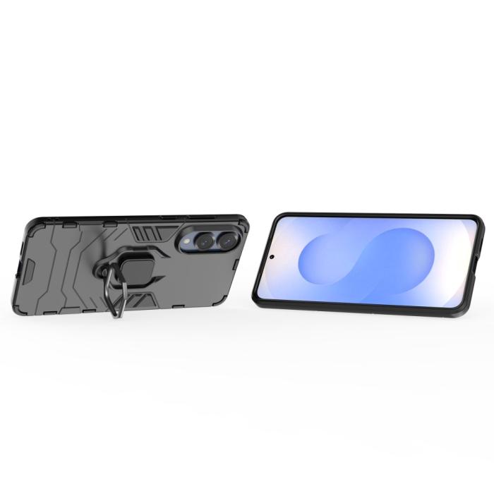 Bild 3, Samsung Galaxy S25 Edge Skal Ring Hybrid Armor Svart