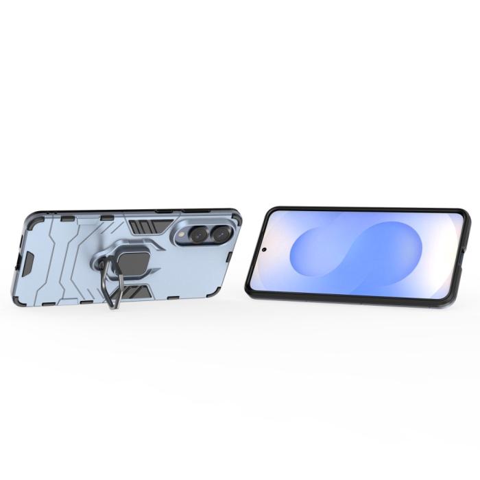 Bild 3, Samsung Galaxy S25 Edge Skal Ring Hybrid Armor Blå