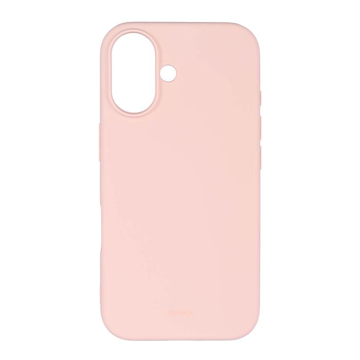 Bild 1, Onsala iPhone 16 Mobilskal Med Silikonkänsla Chalk Pink