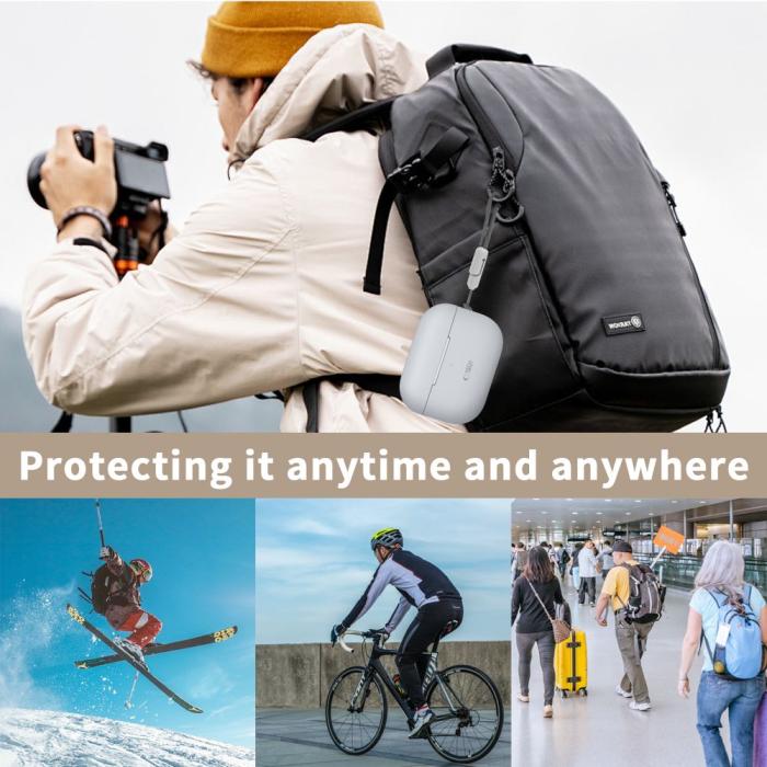 Bild 5, Tech-Protect AirPods Pro 1/2 Skal Silikon Svart