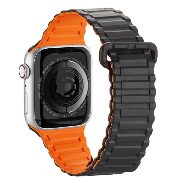 Bild 1, DUX DUCIS Apple Watch 42/44/45/49 mm Armband Magnetisk Silikon