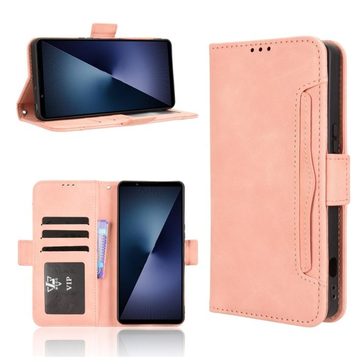 Bild 2, Sony Xperia 1 VII Fodral Med Avtagbart Kortfodral Rosa