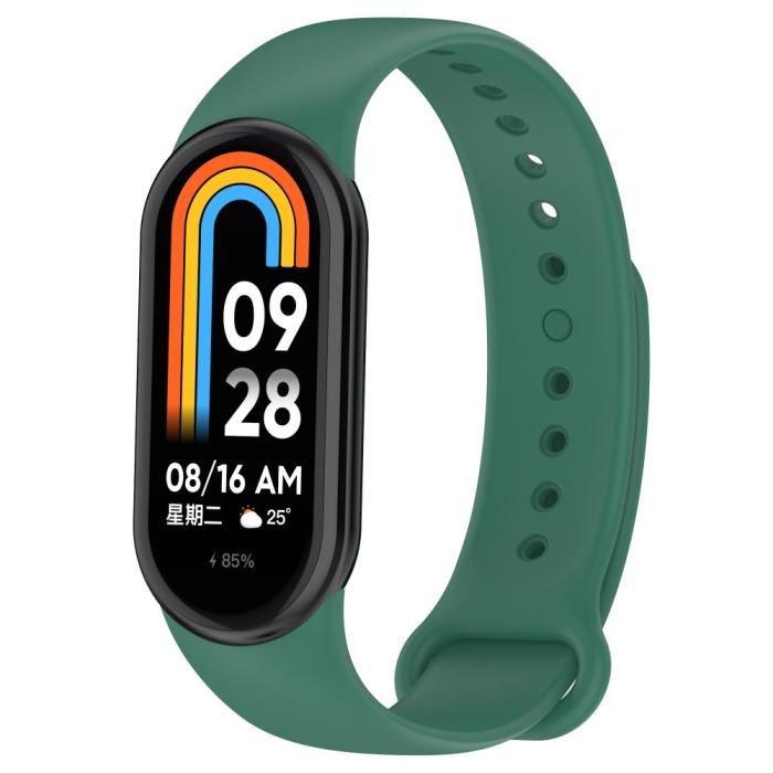 Bild 5, Xiaomi Smart Band 9/8 Armband Solid Silikon Mörk Grön