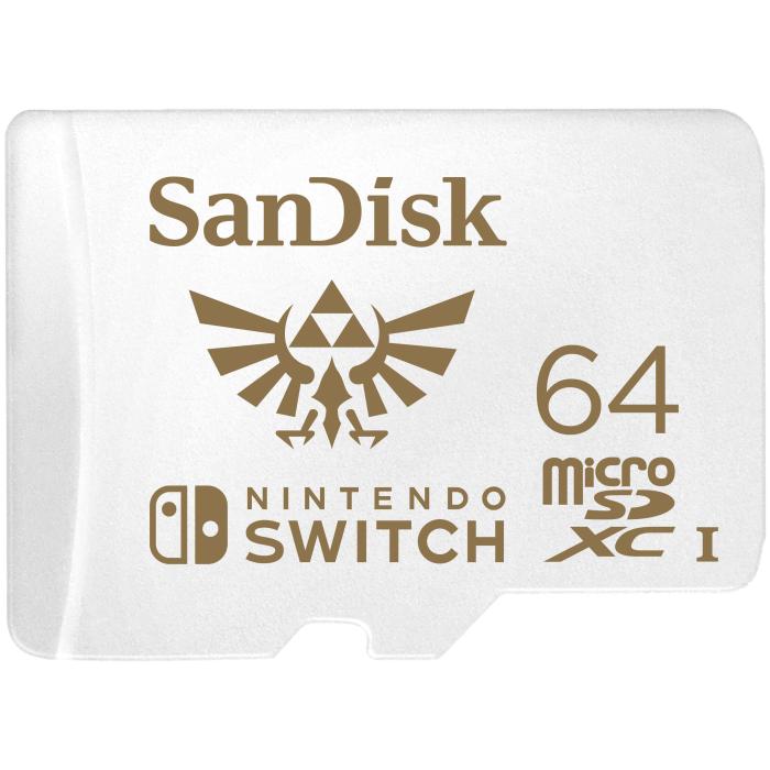 Bild 1, SanDisk MicroSDXC Nintendo Switch 64 GB UHS-I, 100/60