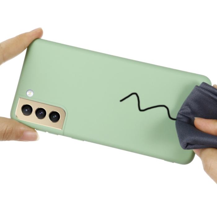 Bild 4, Samsung Galaxy S21 FE Skal Liquid Silikon Grön
