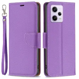 Xiaomi Redmi Note 12 Pro 5G Fodral Shark Solid Läder Lila