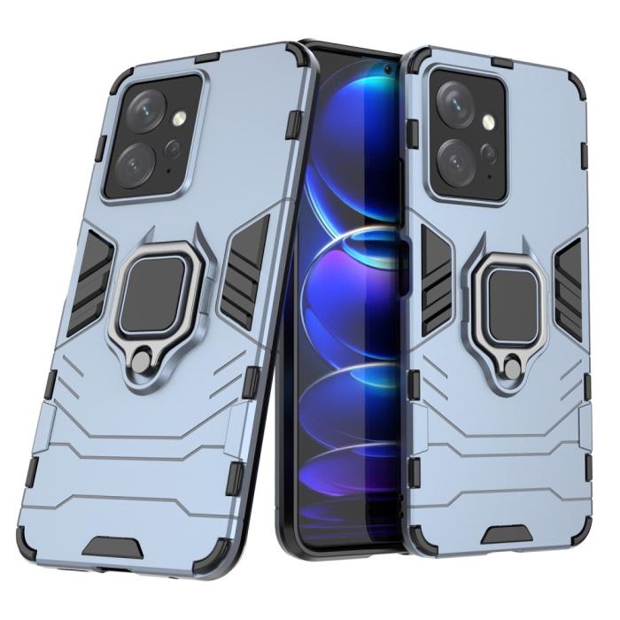 Bild 2, Xiaomi Redmi Note 12 4G Skal Ring Hybrid Armor Blå