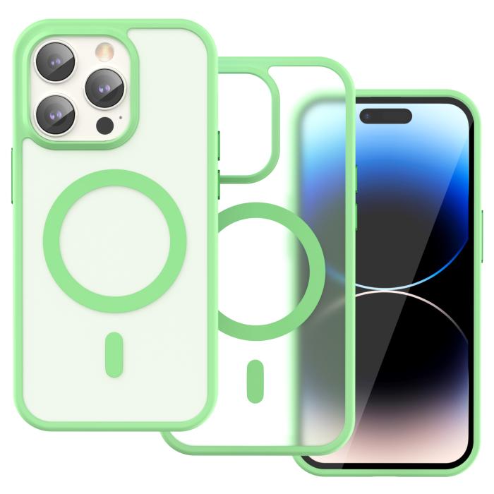Bild 2, ColorPop iPhone 14 Pro Skal CH MagSafe Matt Ljus Grön