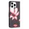 iPhone 16 Pro Fodral Med Tryck Rosa Blomma