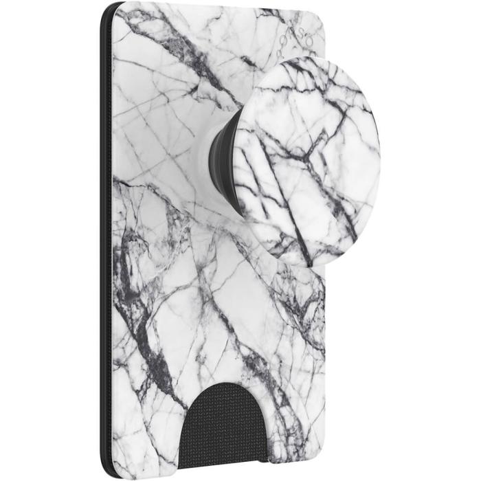 Bild 3, PopSockets PopWallet+ Avtagbar Mobil Plånbok Dove White Marble
