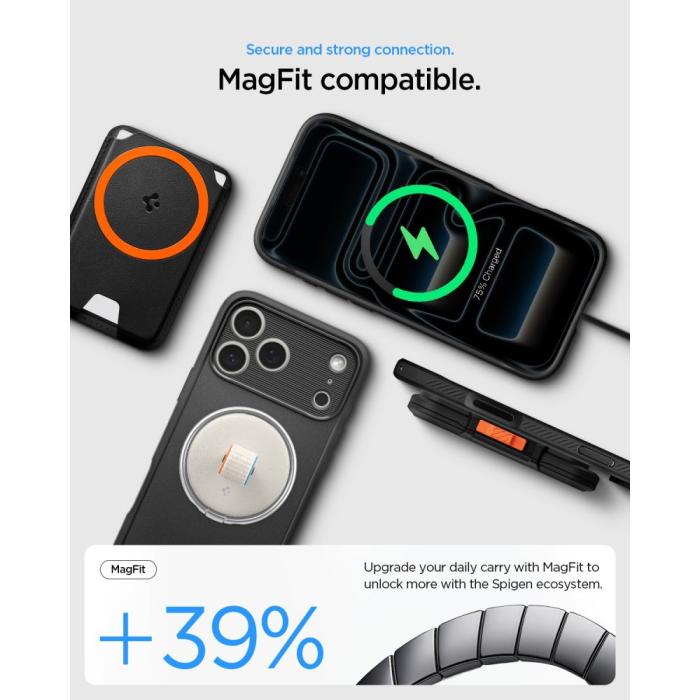 Bild 5, Spigen iPhone 18 Pro / 17 Pro Skal MagSafe Rugged Armor
