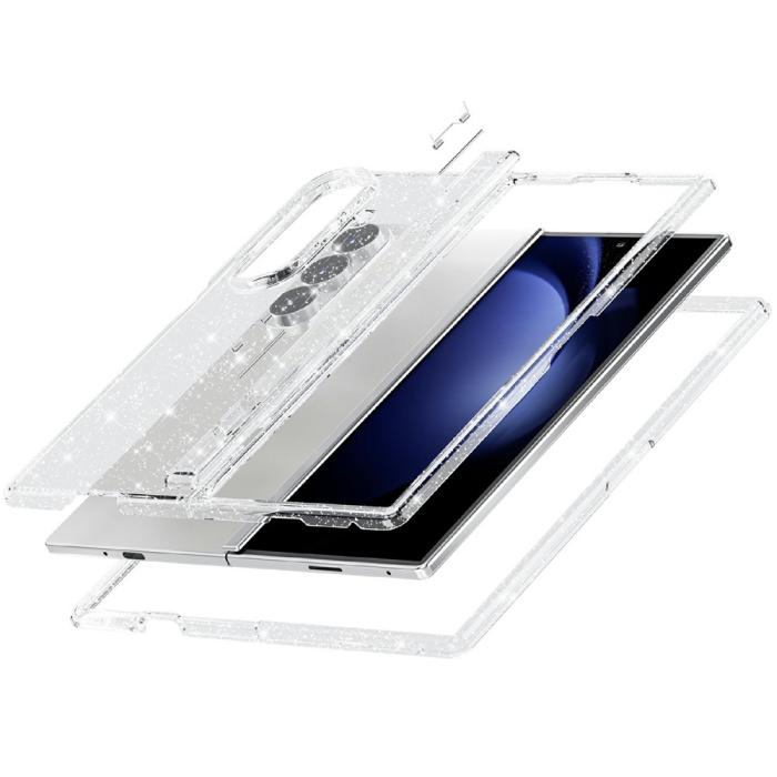 Bild 4, Samsung Galaxy Z Fold 8 Ultra Skal Glitter TPU Vit