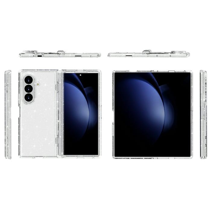 Bild 5, Samsung Galaxy Z Fold 8 Ultra Skal Glitter TPU Vit