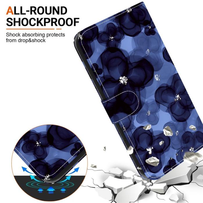 Bild 6, Honor 400 Smart Fodral Läder Ink Blue Flower