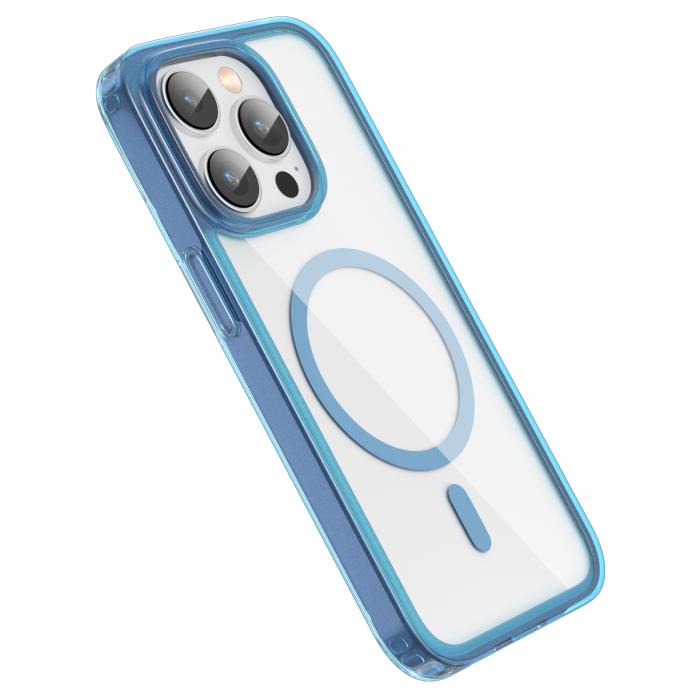 Bild 3, ColorPop iPhone 14 Pro Skal CH MagSafe Transparent/Mörk Blå