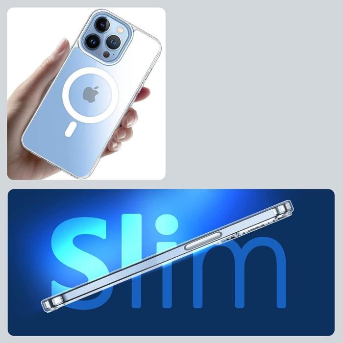 Bild 4, Tech-Protect iPhone 13 Mini Skal Magmat MagSafe Transparent