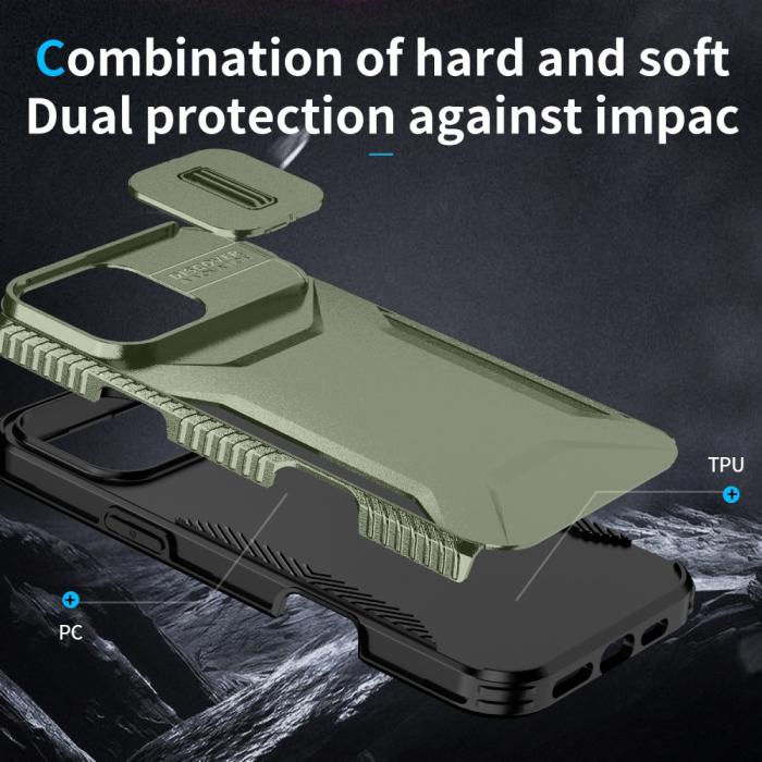 Bild 6, iPhone 16 Pro Skal CamShield Hybrid Grön