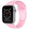 Apple Watch 38/40/41 mm Silikon Armband (S/M) Ljus Rosa