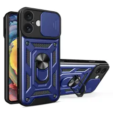 iPhone 16 Skal CamShield Ring Hybrid Bl&aring;