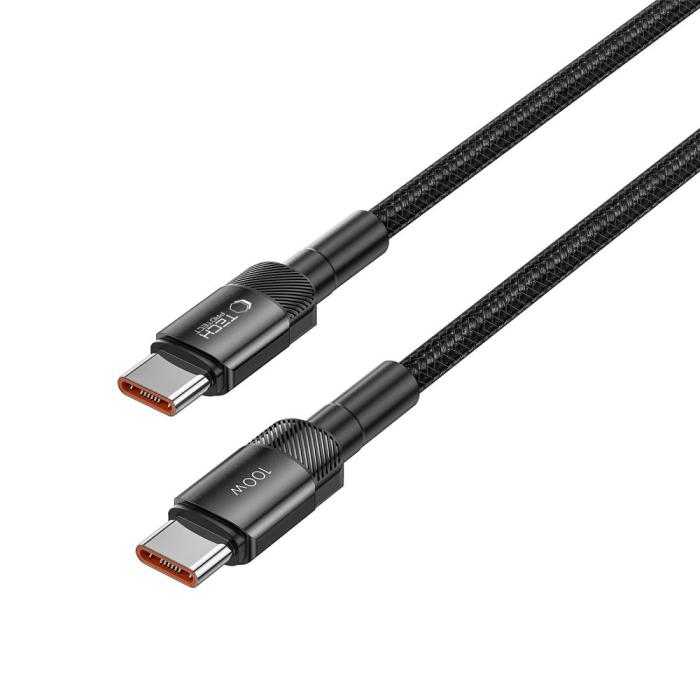 Bild 3, Tech-Protect 100W/5A 50cm PD USB-C - USB-C Kabel UltraBoost Evo Svart