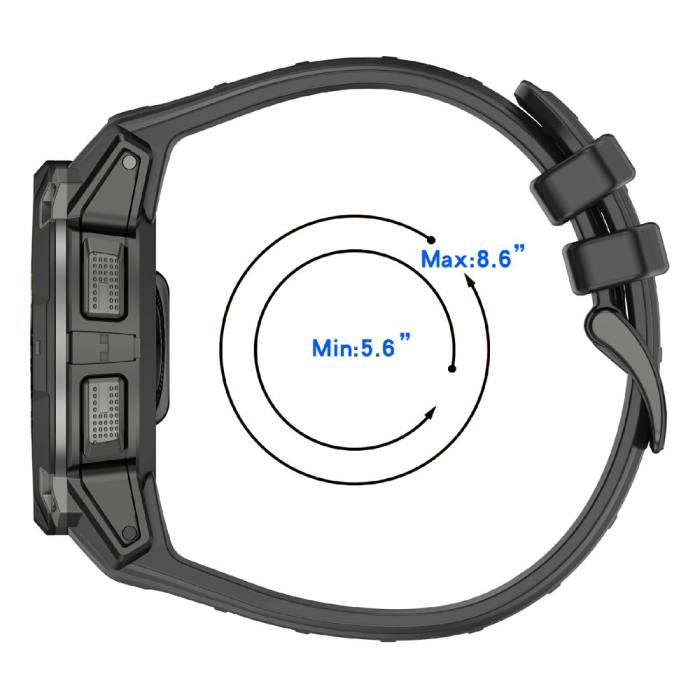Bild 6, Garmin Instinct 3 50 mm Klockarmband Silikon Vit