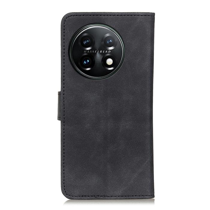 Bild 3, KHAZNEH OnePlus 11 5G Fodral Retro Läder Svart