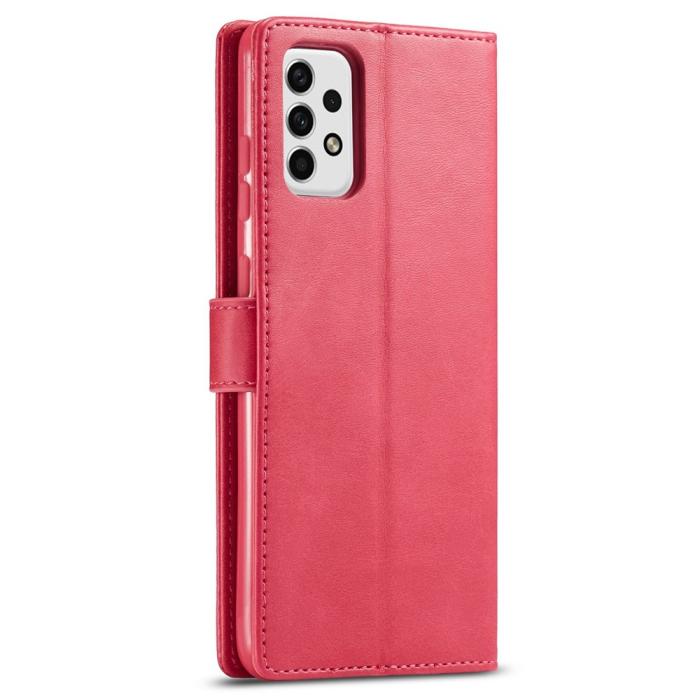 Bild 5, LC.IMEEKE Samsung Galaxy A23 5G Fodral Läder Röd/Rosa