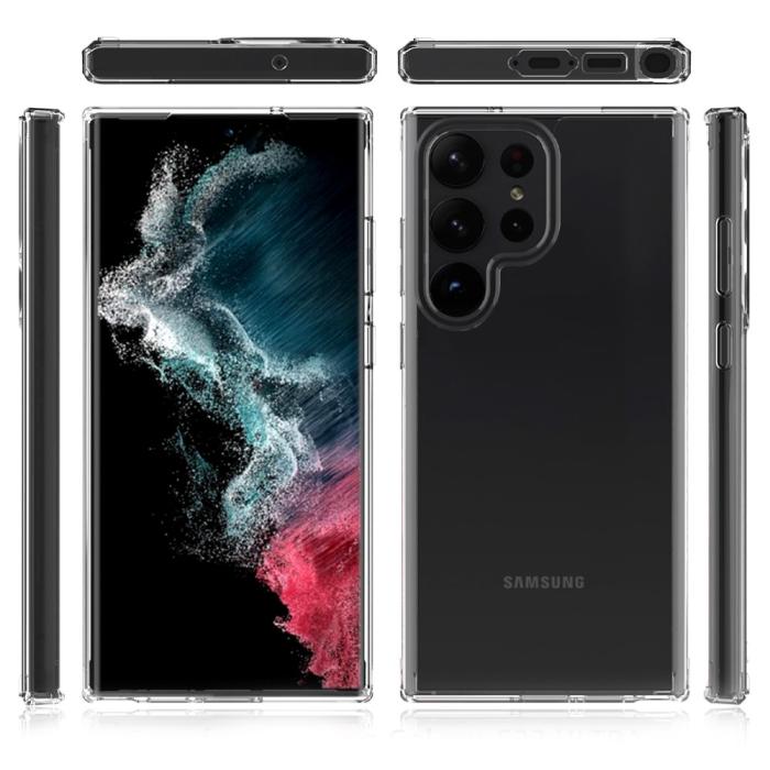 Bild 2, Samsung Galaxy S23 Ultra Skal Shockproof Akryl/TPU Transparent