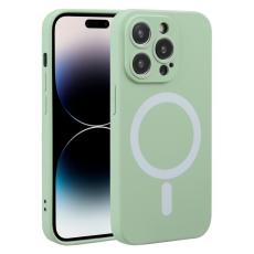 iPhone 15 Pro Skal MagSafe Liquid Silikon Grön