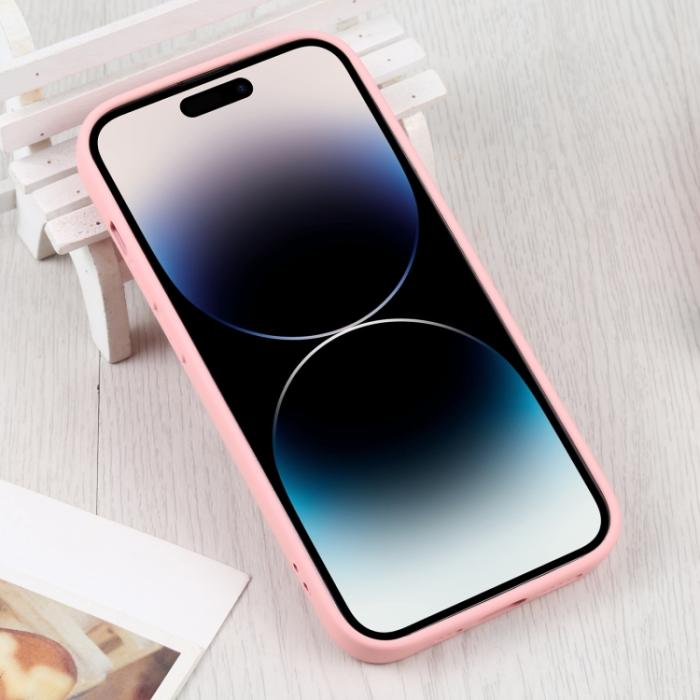 Bild 3, iPhone 15 Pro Skal MagSafe Liquid Silikon Rosa
