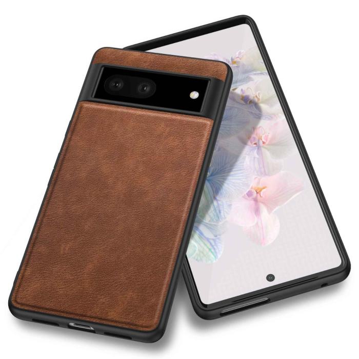 Bild 2, Google Pixel 7 Skal Retro Läderbelagt Brun