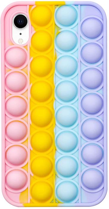 Bild 1, iPhone XR - Pop It Fidget Skal - Multicolor