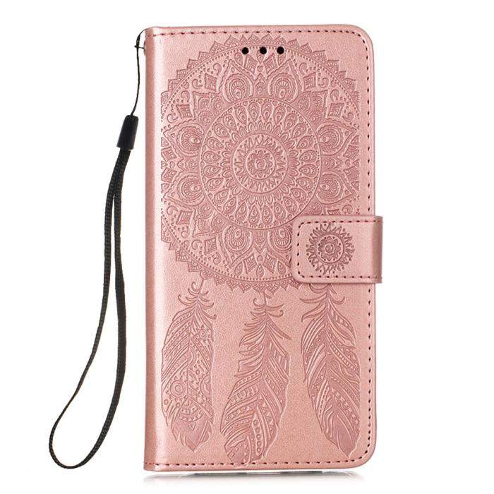 Bild 1, Samsung Galaxy A72 - Dream Catcher Fodral - Roséguld