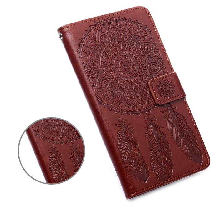 Bild 5, Samsung Galaxy A72 - Dream Catcher Fodral - Brun