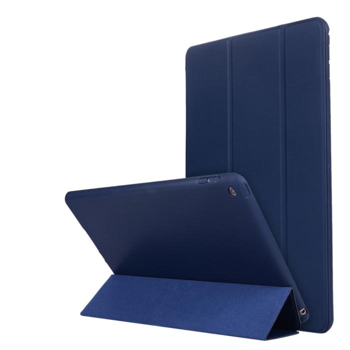 Bild 1, iPad 10.2 2019/2020/2021 Fodral Tri-Fold Mörk Blå