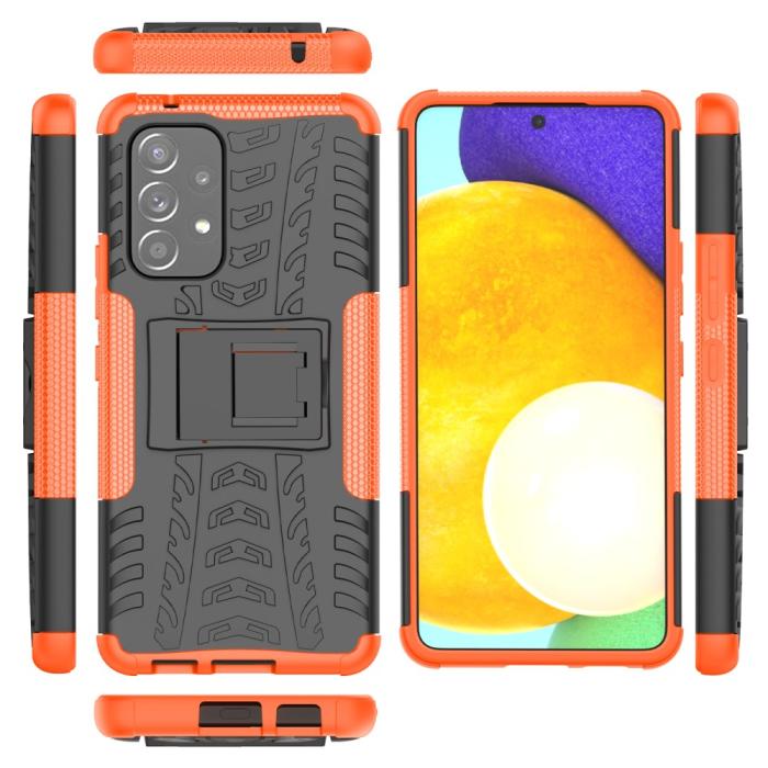 Bild 6, Samsung Galaxy A53 5G Skal Stöttåligt med Stöd Orange