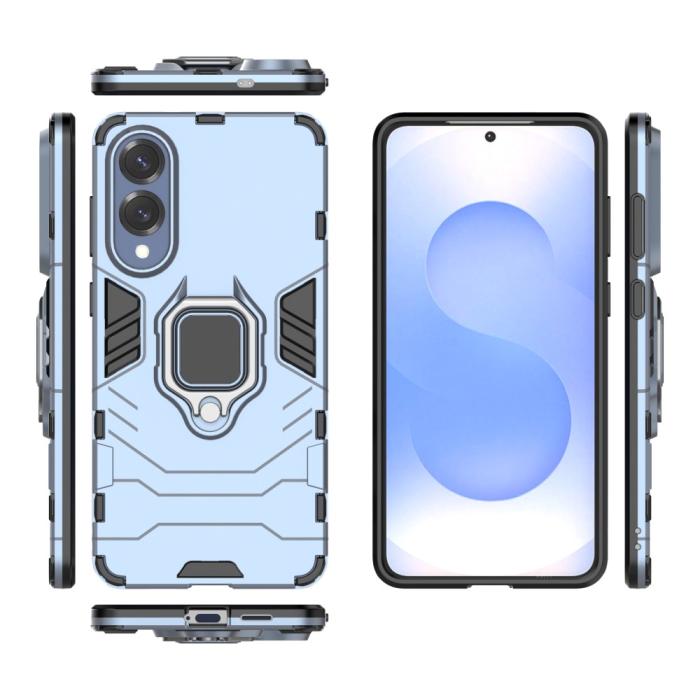 Bild 5, Samsung Galaxy S25 Edge Skal Ring Hybrid Armor Blå