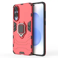 Samsung Galaxy S25 Edge Skal Ring Hybrid Armor R&ouml;d