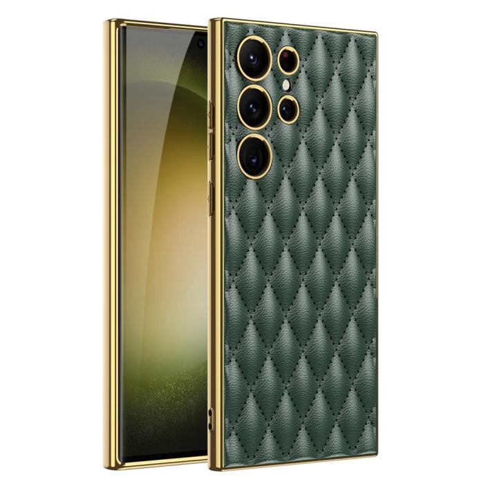 Bild 1, GKK Galaxy S24 Ultra Skal Diamond Hybrid Läder Grön