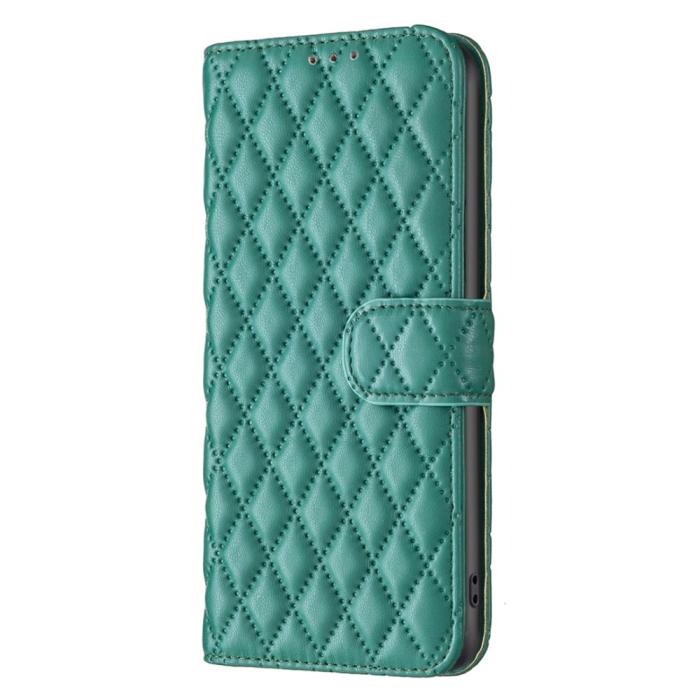 Bild 6, Samsung Galaxy A34 5G Fodral Diamond Läder Grön