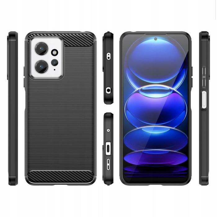 Bild 3, Tech-Protect Xiaomi Redmi Note 12 4G Skal Borstad Stål Textur Svart