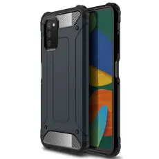 Samsung Galaxy A03s Skal Shockproof Armor Hybrid M&ouml;rk Bl&aring;