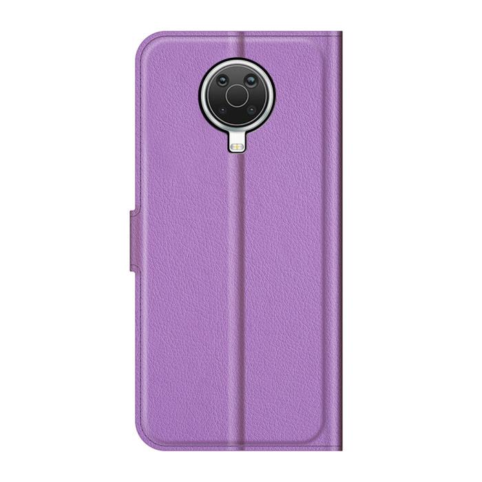 Bild 3, Nokia G10 / G20 Fodral Litchi Läder Lila