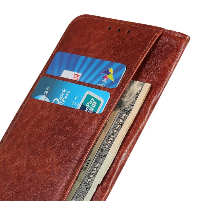 Bild 5, Samsung Galaxy S22 Fodral Crazy Horse Retro Brun