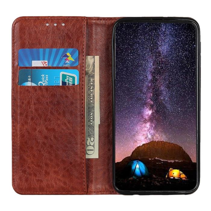 Bild 6, Samsung Galaxy S22 Fodral Crazy Horse Retro Brun