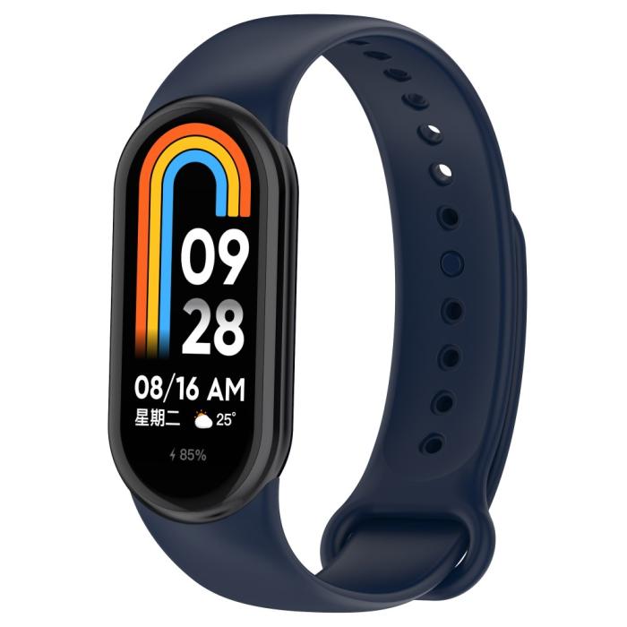 Bild 5, Xiaomi Smart Band 9/8 Armband Solid Silikon Mörk Blå