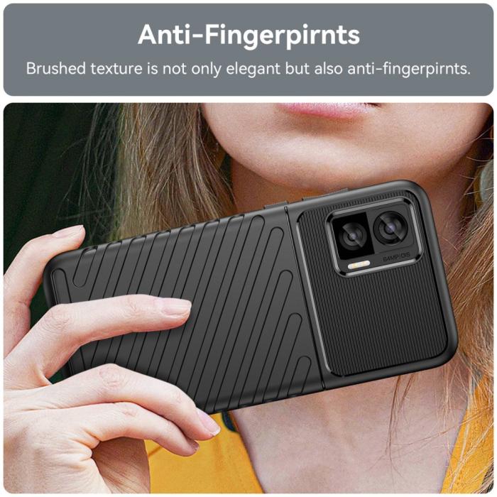 Bild 4, Motorola Edge 30 Neo 5G Skal Twill Textur Svart