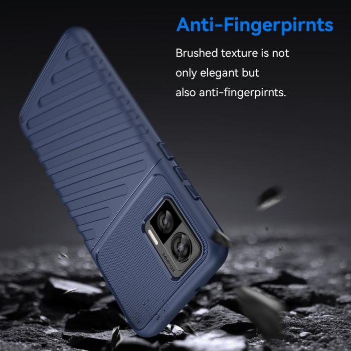 Bild 2, Motorola Edge 30 Neo 5G Skal Twill Textur Blå